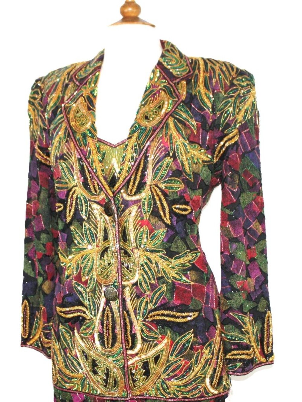 Jasdee Vintage Blazer Jacket Beaded Style 5046